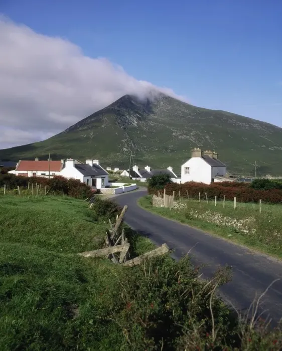 Framed Print : Doogort, Slievemore Mountain, Achill Island, County Mayo, Ireland Framed Print : Doogort, Slievemore Mountain, Achill Island, County Mayo, Ireland