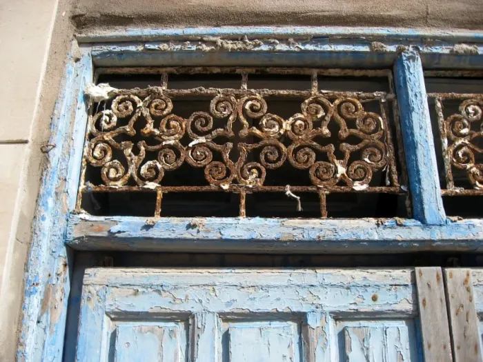 Framed Print : Door, Essaouira, Morocco
