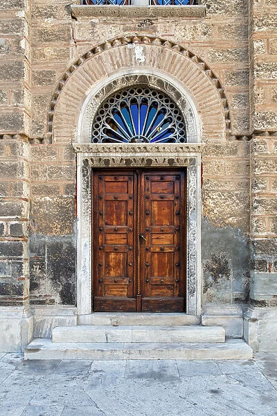 Door, Russian Orthodox Church in Plaka, Athens, Greece