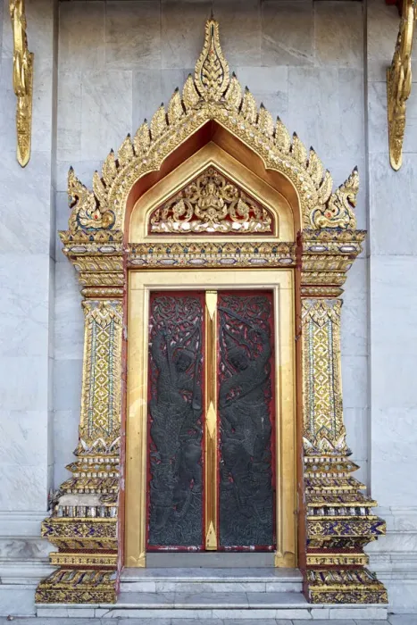 Framed Print : Door, Wat Benchamobophit Framed Print : Door, Wat Benchamobophit