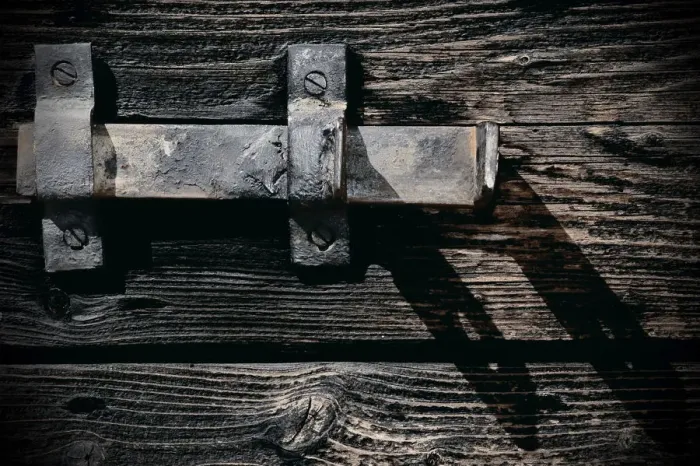 Framed Print : Doorlock Framed Print : Doorlock