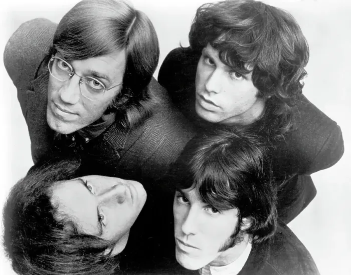 Framed Print : The Doors. NEW YORK - CIRCA 1967: Rock and Roll group The Doors clockwise Framed Print : The Doors. NEW YORK - CIRCA 1967: Rock and Roll group The Doors clockwise