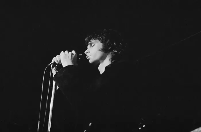 Framed Print : The Doors. Singer Jim Morrison (1943 - 1971) of American rock band the Framed Print : The Doors. Singer Jim Morrison (1943 - 1971) of American rock band the