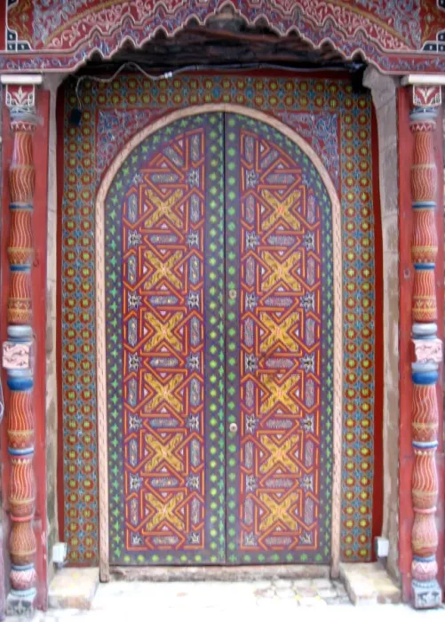 Framed Print : Doorway, Essaouira, Morocco Framed Print : Doorway, Essaouira, Morocco