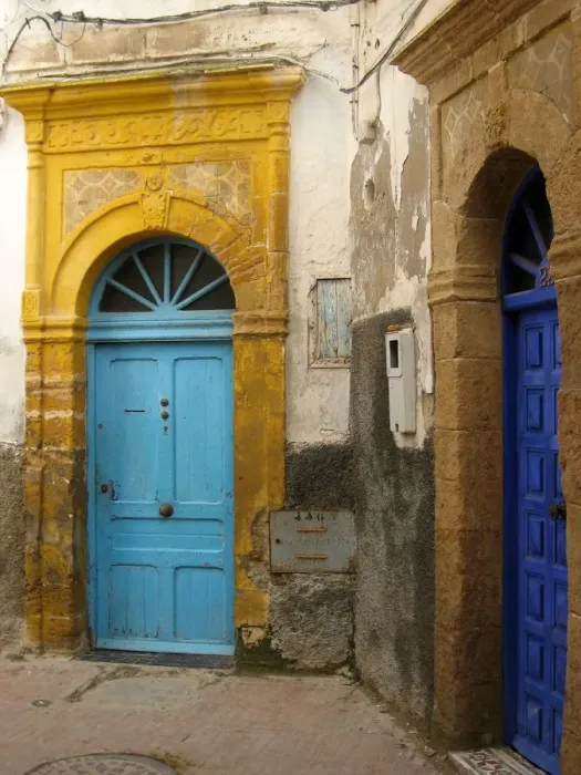 Framed Print : Doorways, Essaouira, Morocco Framed Print : Doorways, Essaouira, Morocco