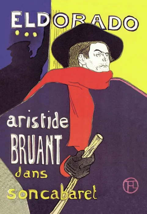 Framed Print : Dorado: Aristide Bruant dans son Cabaret Framed Print : Dorado: Aristide Bruant dans son Cabaret