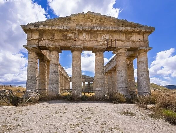 Doric temple of the Elymians of Segesta, Province of Trapani, Sicily, Italy