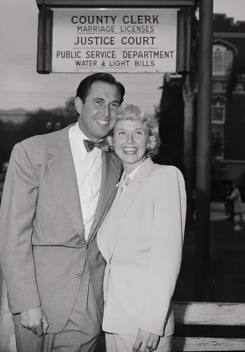 Framed Print : Doris Day Marrying Marty Melcher Framed Print : Doris Day Marrying Marty Melcher