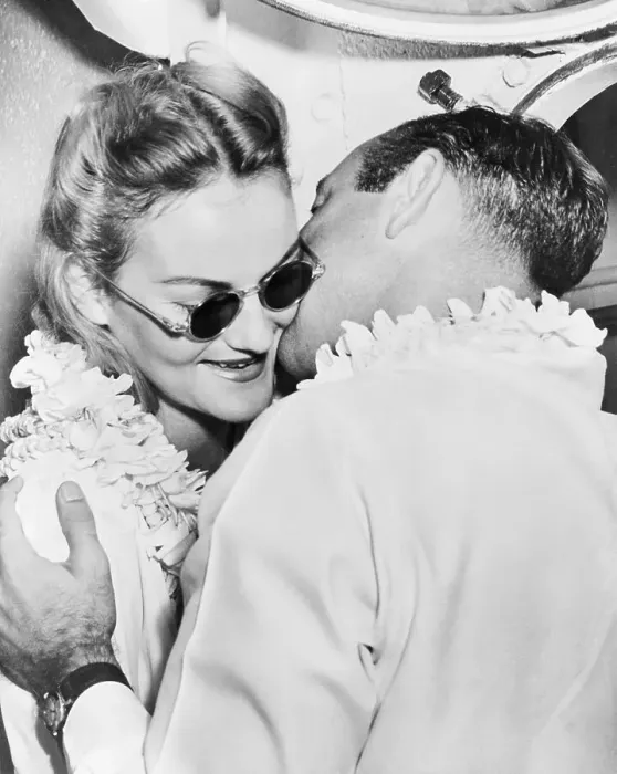 Framed Print : Doris Duke Arriving in Honolulu Framed Print : Doris Duke Arriving in Honolulu