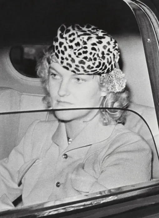 Framed Print : Doris Duke in Car Framed Print : Doris Duke in Car