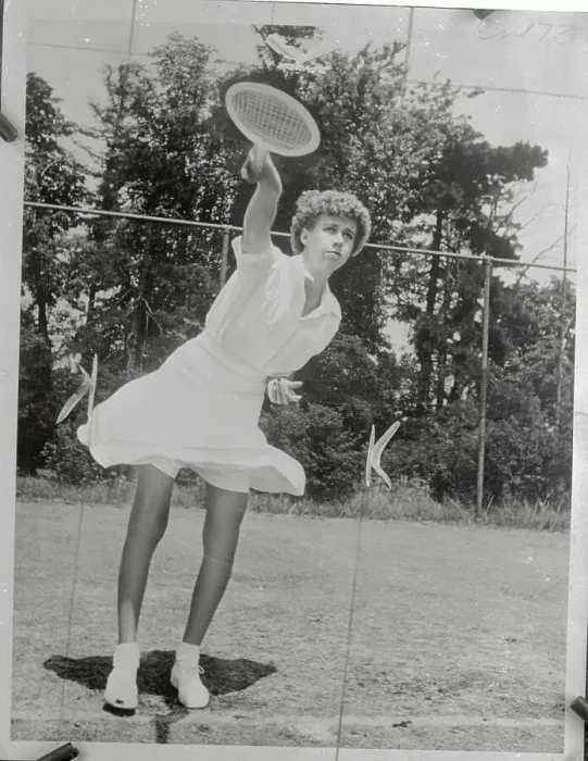 Framed Print : Doris Hart Playing Tennis Framed Print : Doris Hart Playing Tennis