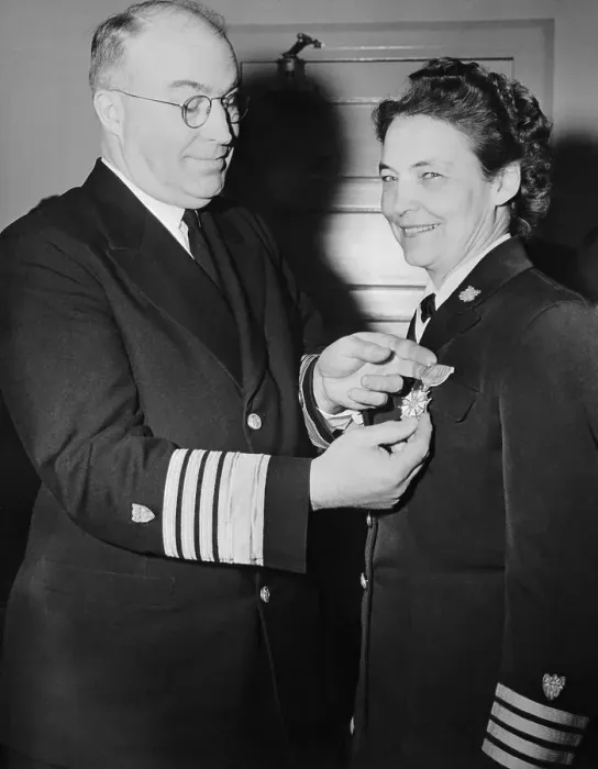 Framed Print : Dorothy C Stratton Receiving Medal Framed Print : Dorothy C Stratton Receiving Medal