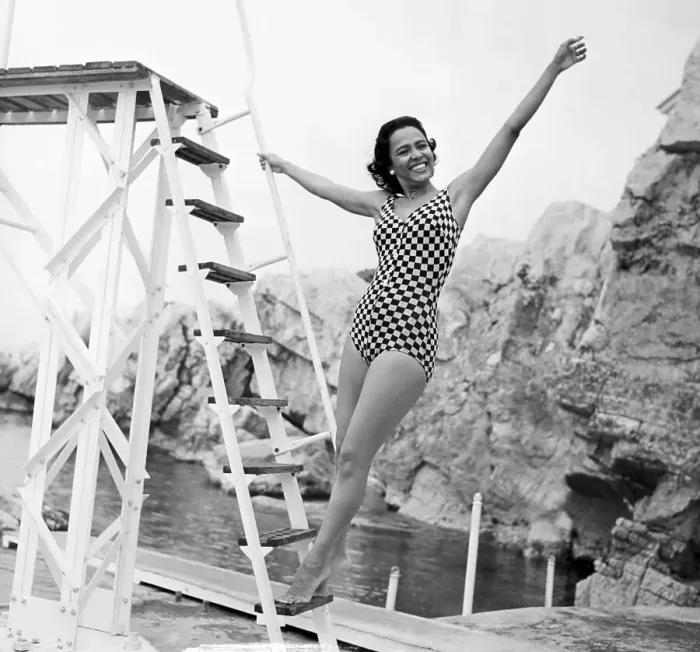 Framed Print : Dorothy Dandridge in Swimsuit Framed Print : Dorothy Dandridge in Swimsuit
