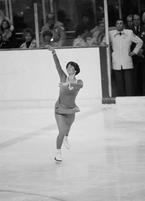 Framed Print : Dorothy Hamill Skating at Olympics Framed Print : Dorothy Hamill Skating at Olympics