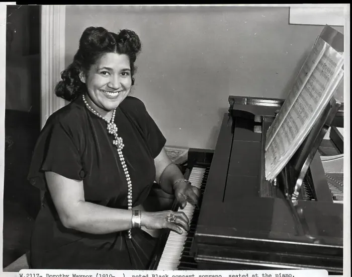 Framed Print : Dorothy Maynor Seated At The Piano Framed Print : Dorothy Maynor Seated At The Piano