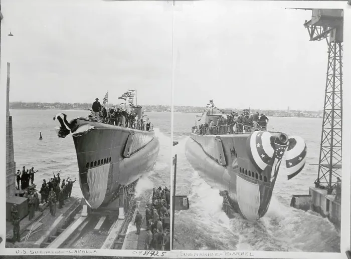 Framed Print : Double Launching of Undersea Fighters
