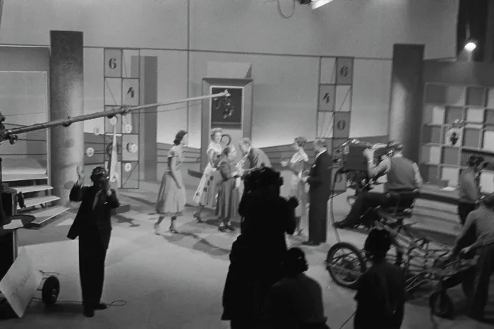 Framed Print : Double Your Money On Set, 1956 Framed Print : Double Your Money On Set, 1956