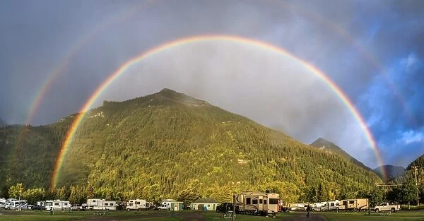 Double Rainbow @ Waterton Lakes National Park, Alberta, Canada