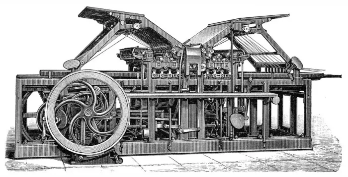 Framed Print : Double speed press Framed Print : Double speed press