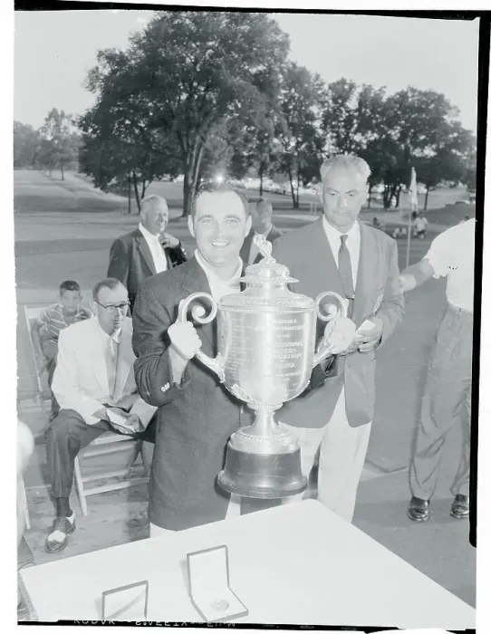 Framed Print : Doug Ford Holding His Trophy Cup Framed Print : Doug Ford Holding His Trophy Cup