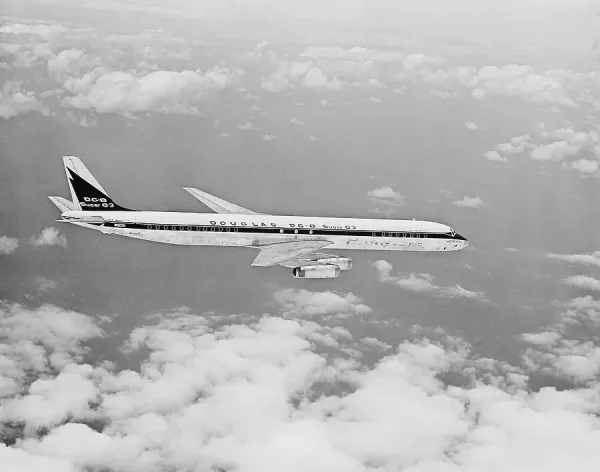 Fine Art Storehouse Print: Douglas DC-8 Super 63 in Flight. Art