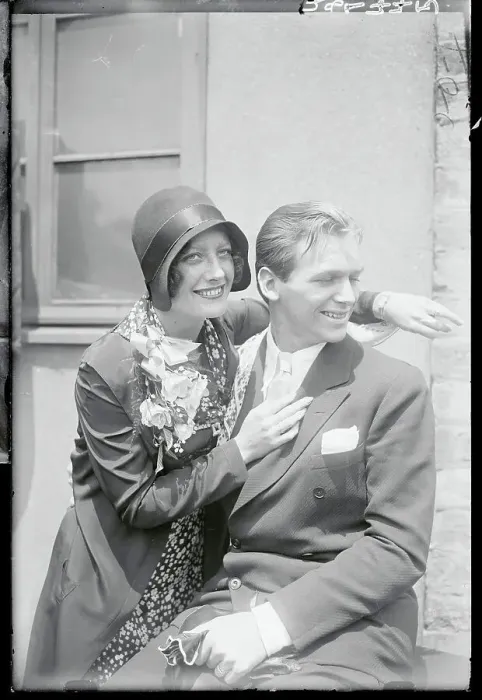 Framed Print : Douglas Fairbanks Jr. and His Bride