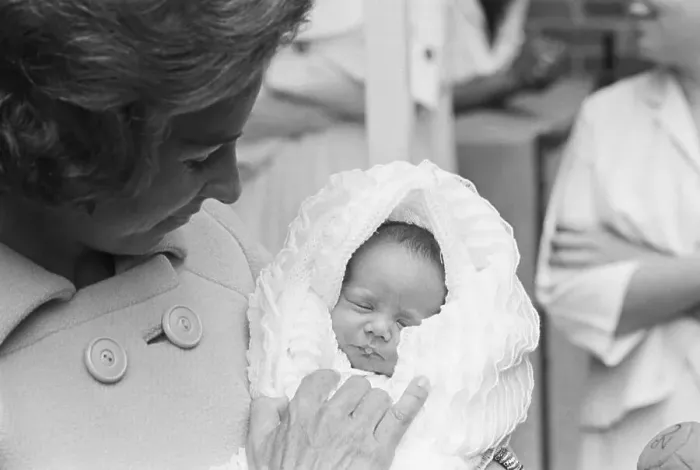 Framed Print : Douglas Kennedy as Infant in Mothers Arm Framed Print : Douglas Kennedy as Infant in Mothers Arm