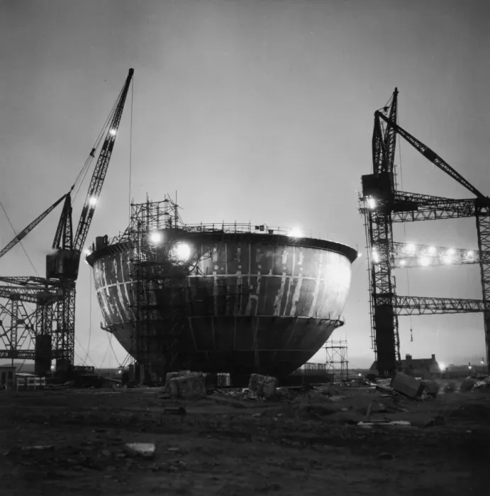 Framed Print : Dounreay. The bottom half of the worlds first electricity-producing fast Framed Print : Dounreay. The bottom half of the worlds first electricity-producing fast