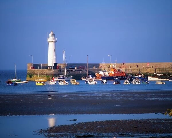 Co Down, Donaghadee, Lighthouse & Harbour, Ireland