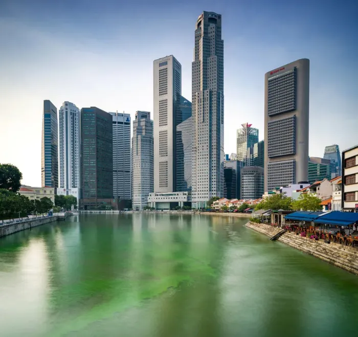 Framed Print : Downtown Singapore Framed Print : Downtown Singapore