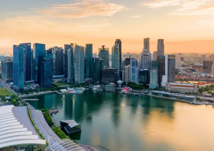 Framed Print : Downtown Singapore Framed Print : Downtown Singapore