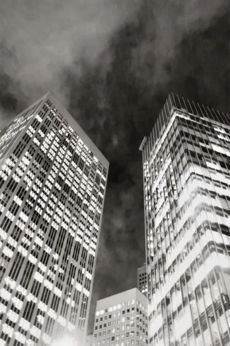 Framed Print : Downtown skyscrapers Framed Print : Downtown skyscrapers