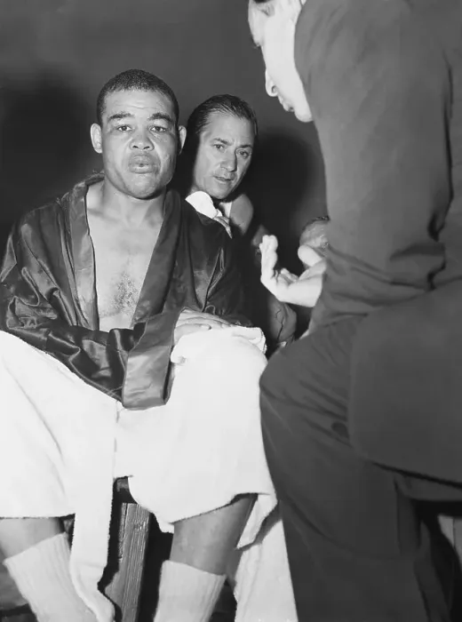 Framed Print : Downtrodden Joe Louis in His Dressing Room Framed Print : Downtrodden Joe Louis in His Dressing Room