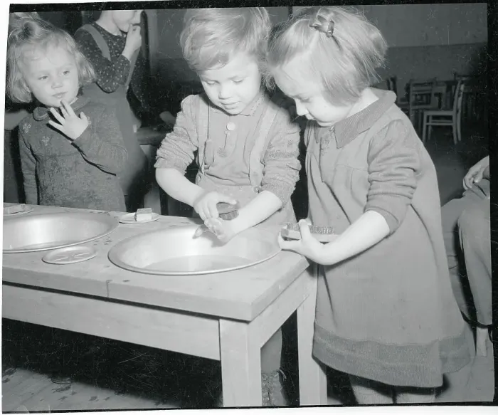 Framed Print : DP Children Learning to Use Soap Framed Print : DP Children Learning to Use Soap