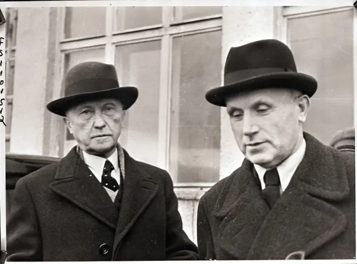 Framed Print : Dr. Adenauer and Dr. Friedensberg Framed Print : Dr. Adenauer and Dr. Friedensberg