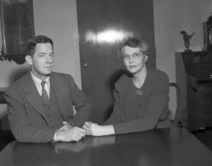 Framed Print : Dr. Alfred Blalock and Dr. Helen B. Taussig, February 14, 1946