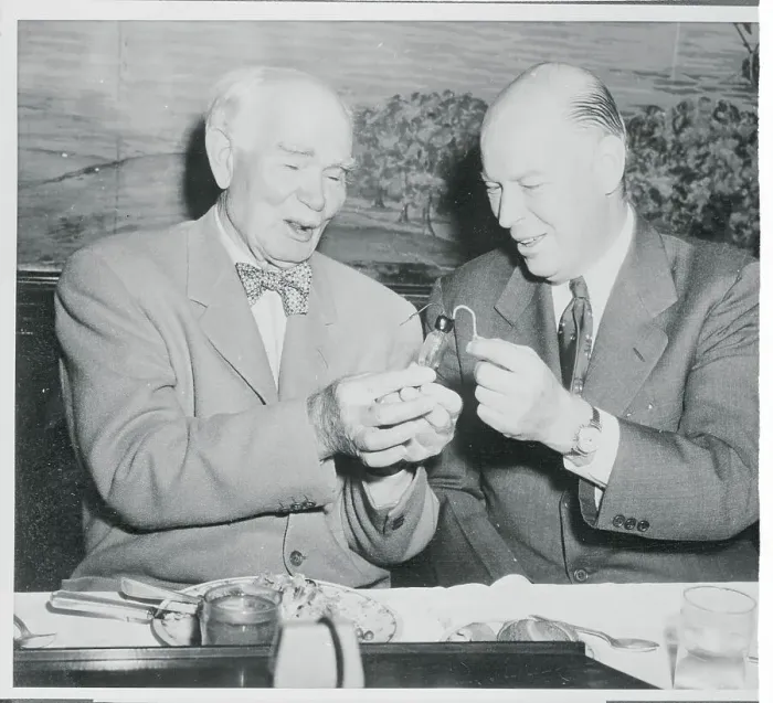 Framed Print : Dr. Allen B. Dumont with Dr. Lee de Forest Framed Print : Dr. Allen B. Dumont with Dr. Lee de Forest