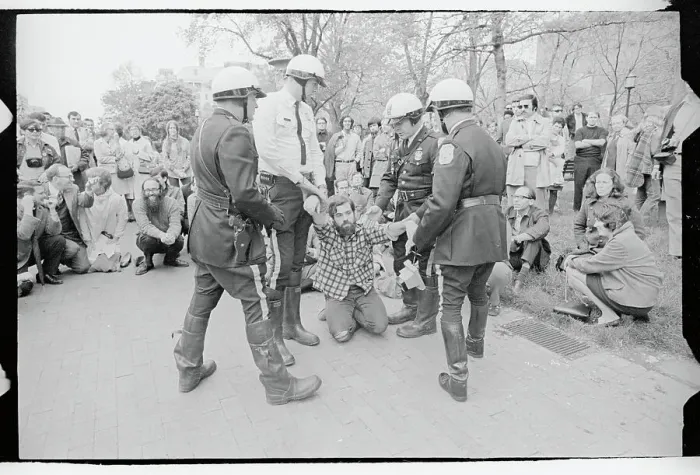 Framed Print : Dr. Benjamin Spock Being Arrested Framed Print : Dr. Benjamin Spock Being Arrested