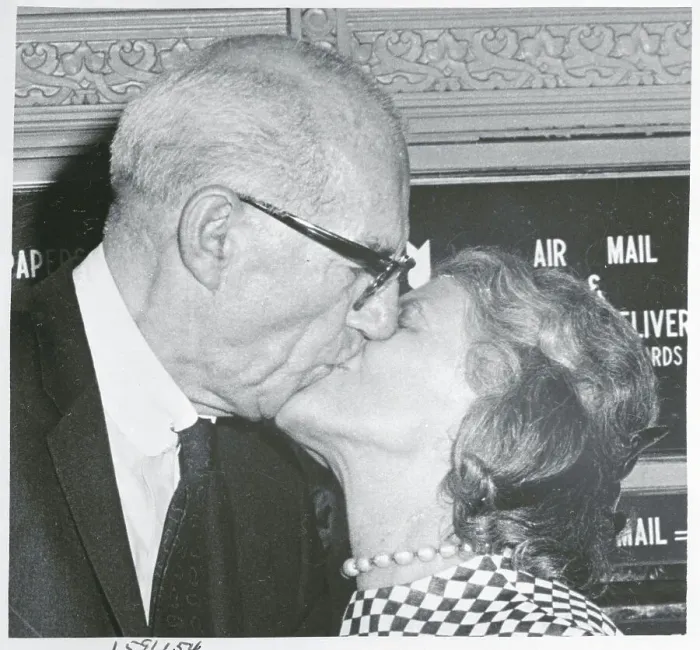 Framed Print : Dr. Benjamin Spock and His Wife Framed Print : Dr. Benjamin Spock and His Wife