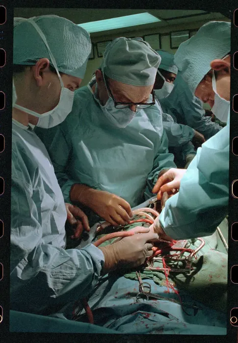 Framed Print : Dr. Debakey Operating on Patient Framed Print : Dr. Debakey Operating on Patient