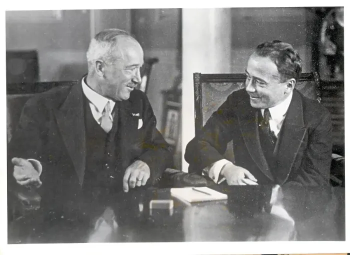 Framed Print : Dr. Edvard Benes and Engelbert Dollfuss Framed Print : Dr. Edvard Benes and Engelbert Dollfuss