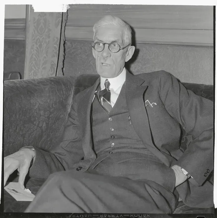 Framed Print : Dr. Francis E. Townsend Sitting on Couch Framed Print : Dr. Francis E. Townsend Sitting on Couch