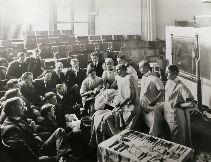 Framed Print : Dr. John Wyeth Performing Operation