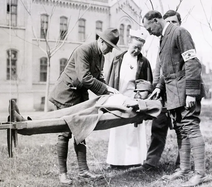 Framed Print : Dr. Kirby Smith Examines Wounded Soldier Framed Print : Dr. Kirby Smith Examines Wounded Soldier