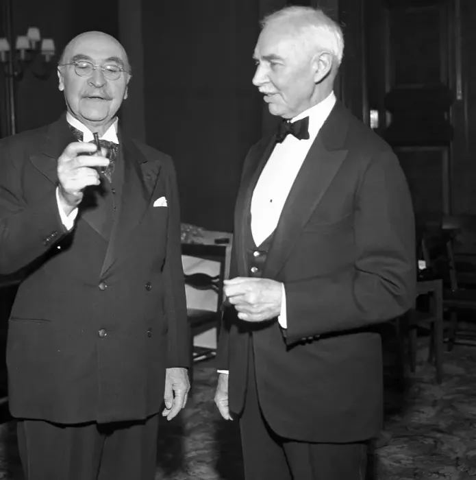 Framed Print : Dr. Leo H. Baekeland Showing First Tube of Bakelite Framed Print : Dr. Leo H. Baekeland Showing First Tube of Bakelite