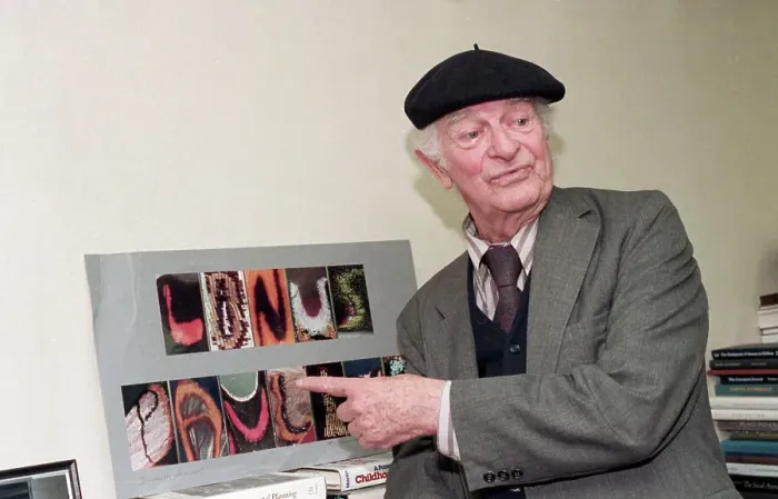 Framed Print : Dr. Linus Pauling with Illustrations Framed Print : Dr. Linus Pauling with Illustrations