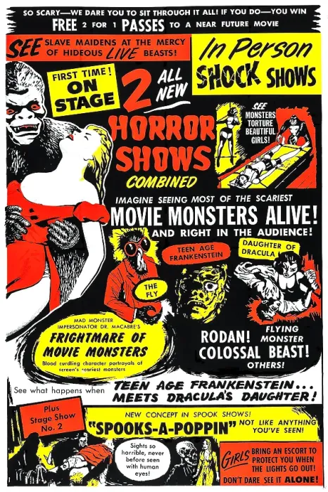 Framed Print : Dr. Macabre's Frightmare of Movie Monsters Framed Print : Dr. Macabre's Frightmare of Movie Monsters