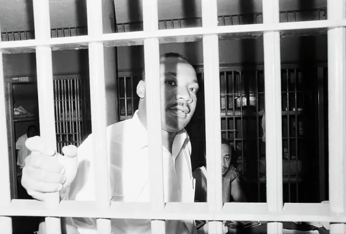 Framed Print : Dr. Martin Luther King in Jail Cell Framed Print : Dr. Martin Luther King in Jail Cell
