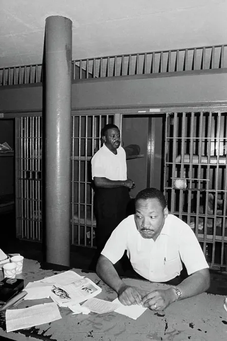 Framed Print : Dr. Martin Luther King, Jr. and Reverend Abernathy in Jail Framed Print : Dr. Martin Luther King, Jr. and Reverend Abernathy in Jail