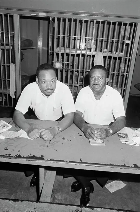 Framed Print : Dr. Martin Luther King and Rev. Ralph Abernathy in Jail Framed Print : Dr. Martin Luther King and Rev. Ralph Abernathy in Jail